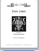 Papa Loko SATB choral sheet music cover